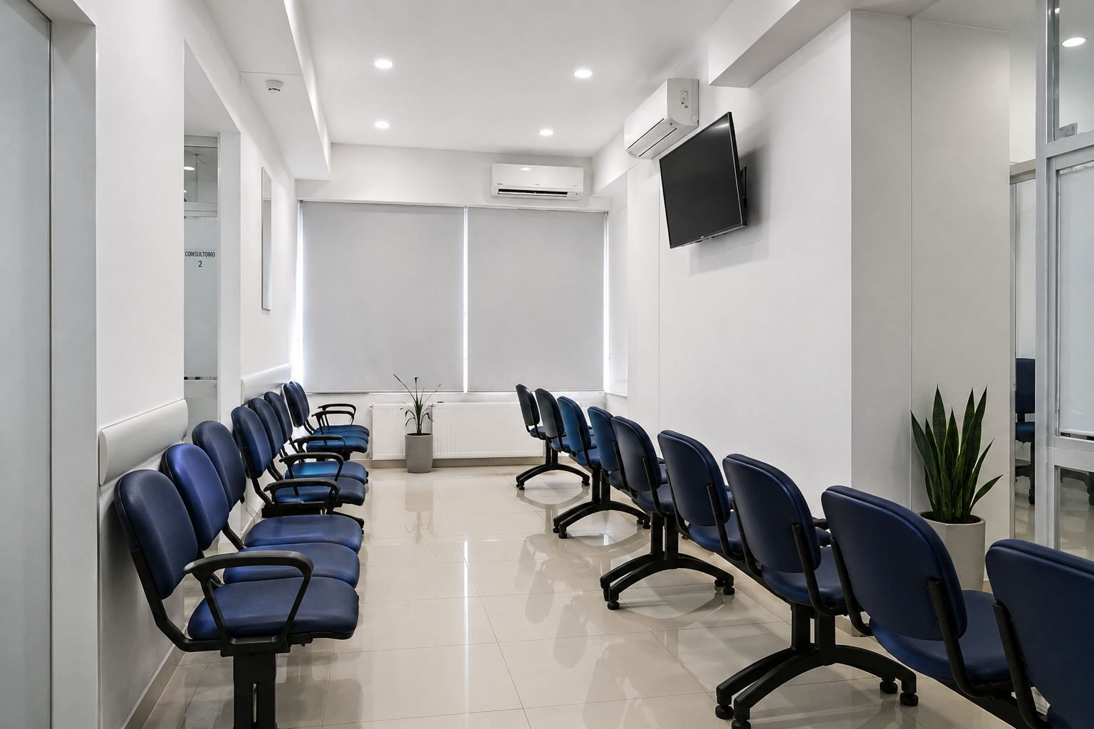 Sala de espera Policlínico San Lucas